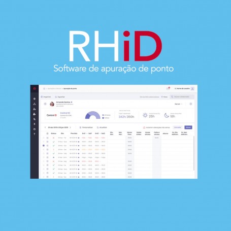 Software de Apuração de Ponto RHiD - Mensal  -   A Partir de: 